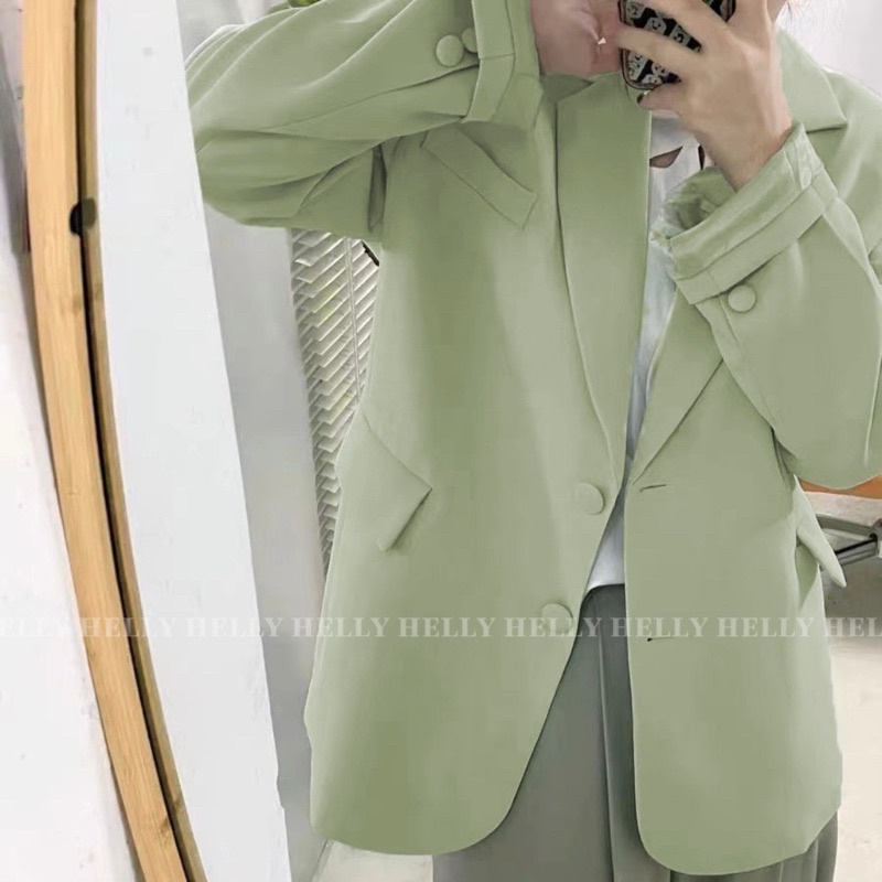 ÁO BLAZER NỮ NÚT BỌC VẢI HELLY SHOP