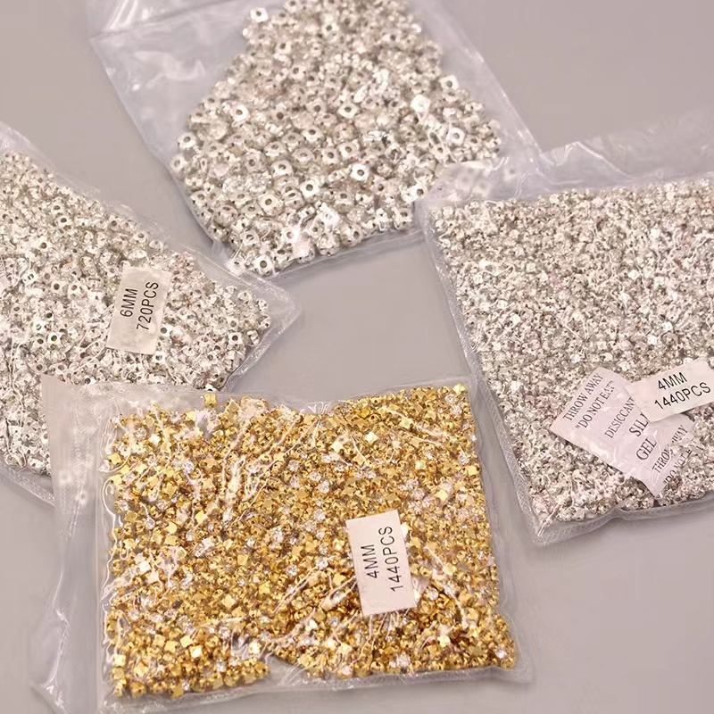 Kim Cương Giả Dùng May Vá Thủ Công DIY Kích Thước 3-10mm