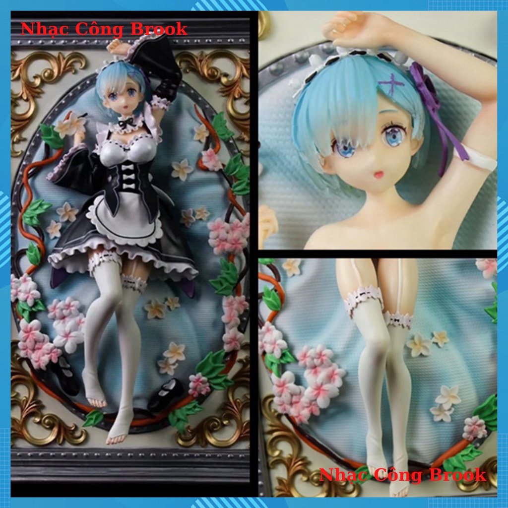 Mô hình Rem  - mô hình manga Re Zero Rem cast of full box trang trí phòng học anime