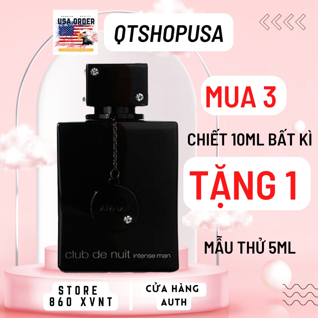 (Tiệm Auth) Nước hoa nam chiết Club de nuit intense