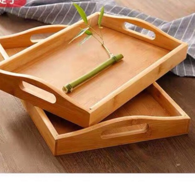 Khay trà gỗ tre , đồ gia dụng thông minh, tiện ích