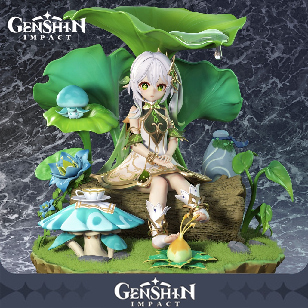 Genshin Impact Mô Hình Nahida Keqing Zhongli Ningguang Trà Đạo Thư Pháp Anime, Game Figure