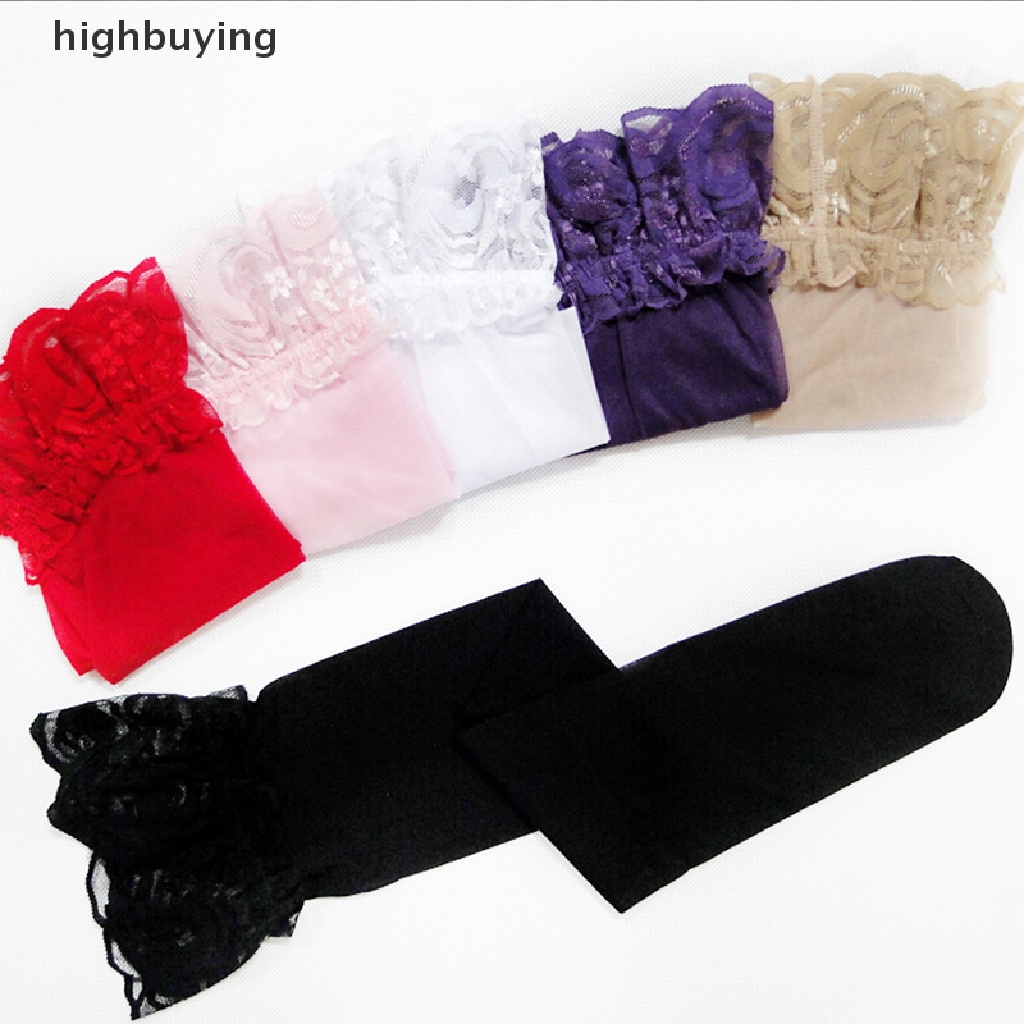 Vớ Da Phối Ren Màu Sắc Thời Trang Quyến Rũ Cho Nữ