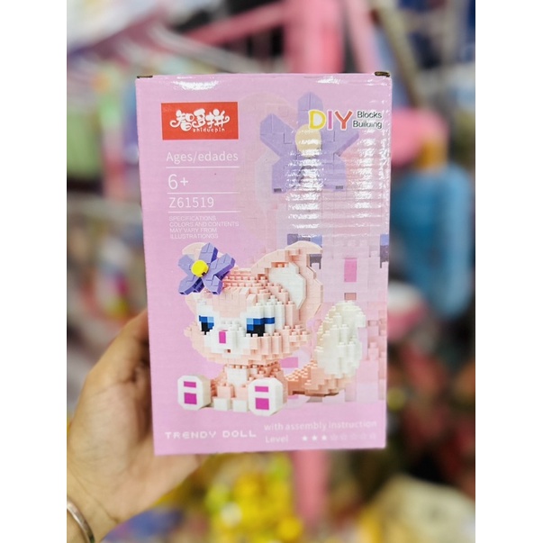 Đồ Chơi Lắp Ráp Nonlego Thỏ Tím, Mèo Hồng, Pikachu Cho Bé