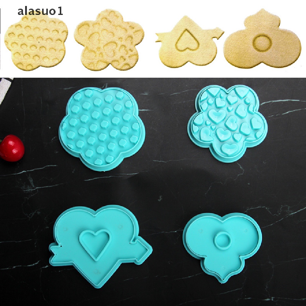 Set 4 Khuôn Làm Bánh Quy Hình Trái Tim Mũi Tên Tình Yêu / Trái Tim / alasuo1