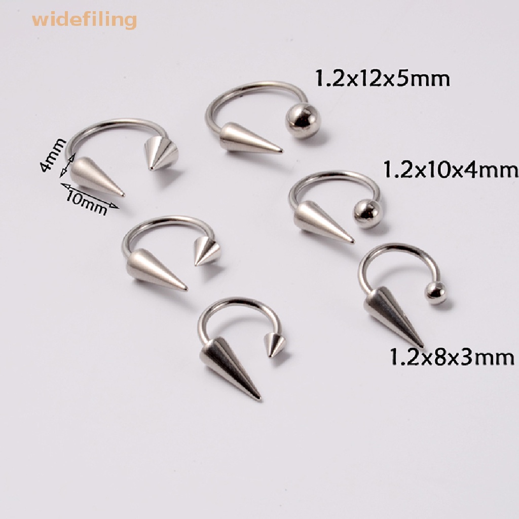 Khuyên Xỏ Mũi / Môi Bằng Thép Không Gỉ Phong Cách Gothic Thời Trang