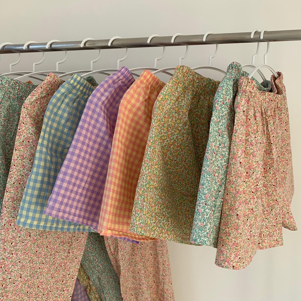 MS1097 Quần đùi, quần dài hoạ tiết mặc nhà chất đũi xước siêu mát form rộng thoải mái