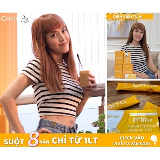 Cà Phê Gừng Giảm Cân Ginger Coffee LHV (Hộp 20 gói - Mẫu mới nhất)