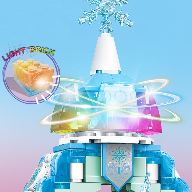 Bộ Đồ Chơi Lắp Ráp Lâu Đài Elsa Sáng Tạo Dành Cho Bé