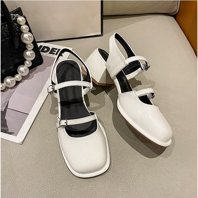 Giày Sandal Mũi Vuông Đế Vừa Chống Trượt Thời Trang Mùa Hè 2023 Cho Nữ giày lolita