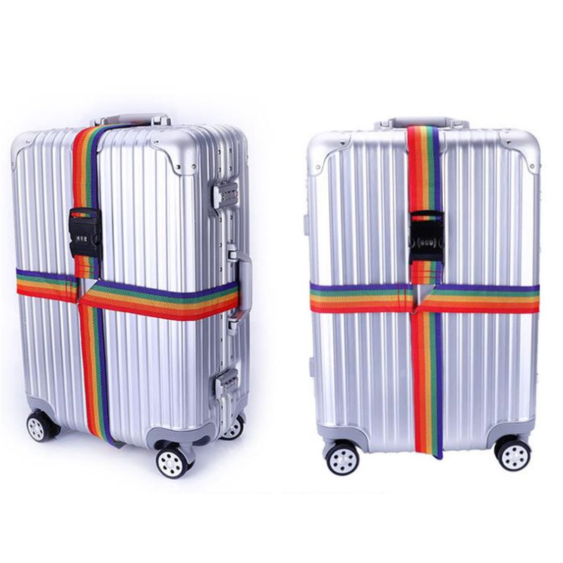 Dây Đai Vali Chữ Thập Có Khóa Chống Trộm Cho Vali Hành Lý