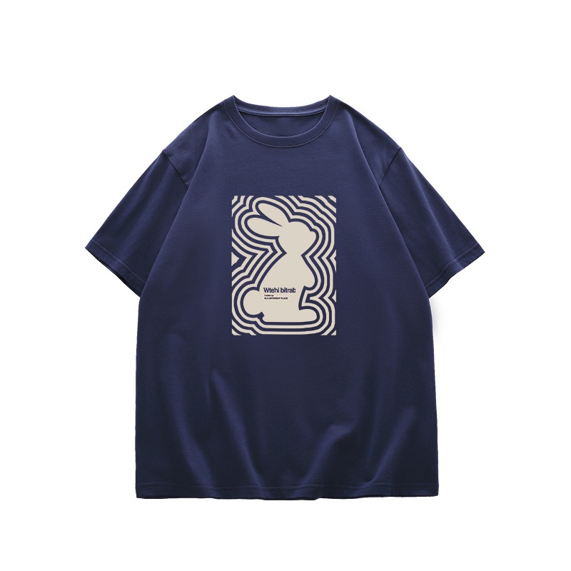 NRVP Áo thun 100% cotton tay ngắn dáng suông in họa tiết trẻ trung thời trang unisex size 5XL