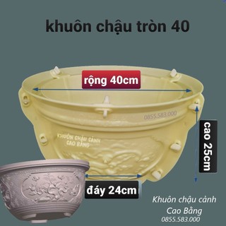 Khuôn đúc chậu tròn 40