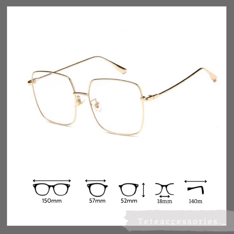 Kính mắt thời trang nam nữ🔻Gọng kính thời trang vuông bản to