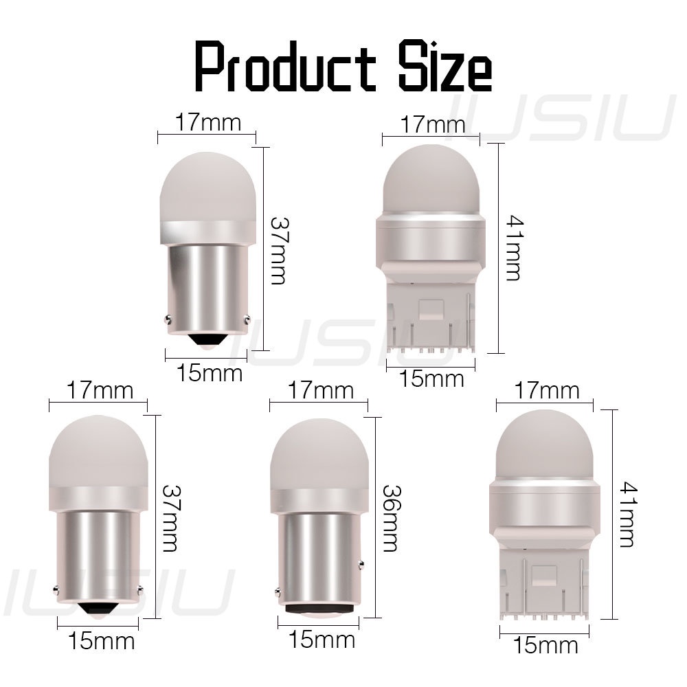 Bóng Đèn LED Phanh Xe 1156 BA15S BAU15S 1157 BAY15D T20 7443 7440 P21W PY21W W21W DRL 3030 DC12V