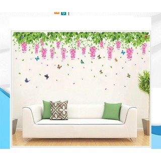 Decal dán tường hàn quốc trang trí phòng ngủ tung decor xy1132 hoa tigon