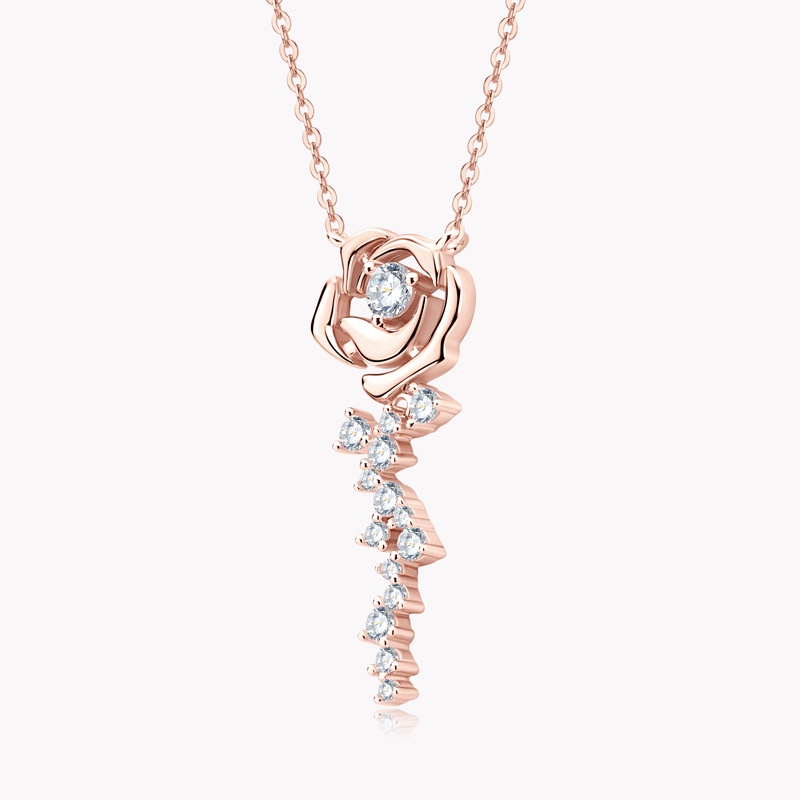 Dây Chuyền Carat Moissanite,Dây Chuyền Bạc S925,Quà Tặng Lễ Tình Nhân Trung Quốc 0.56CT