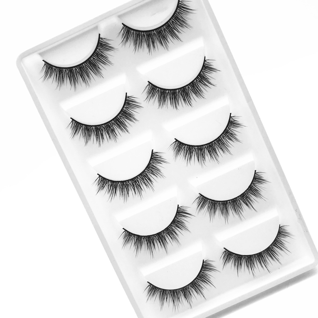 Mi giả Tự Nhiên 3D, Lông Mi Chồn 3D11 Tái Sử Dụng Nhiều Lần Dễ Gắn Chuyên Dùng Cho Makeup 5 Cặp