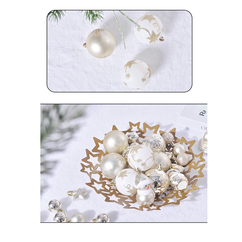 70 Trái Châu Nhựa Mạ Điện Dùng Trang Trí Cây Thông Giáng Sinh