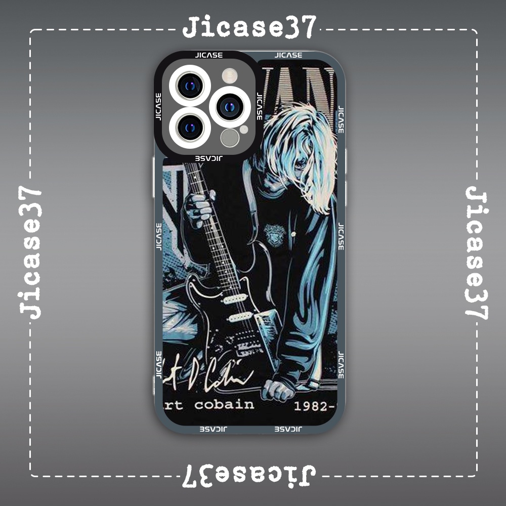 Ốp lưng iphone và samsung xiaomi oppo cạnh vuông Jicase Nirvana Poster Album Rock N' Roll Vintage
