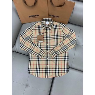 Sơ mi kẻ BBR cao cấp chất liệu cotton chống nhăn có cúc dự phòng 5658
