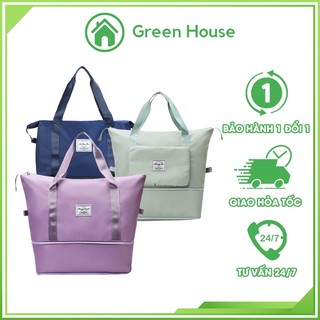 Túi du lịch nữ đa năng 2 tầng, túi xách du lịch cỡ lớn nam đựng quần áo mỹ phẩm gấp gọn