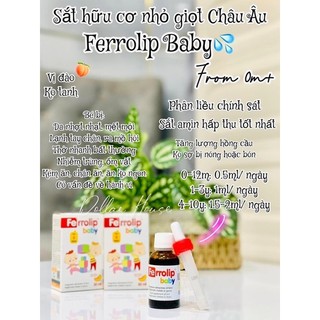 Sắt hữu cơ Ferrolip Baby