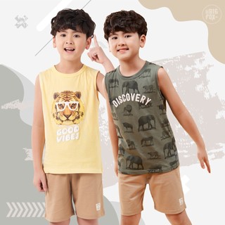 Bộ Ba Lỗ Sát Nách Bé Trai Mùa Hè , Quần Áo Trẻ Em Chất Cotton Size Đại Hình In Đẹp Cỡ 3-11 Tuổi (11kg đến 40kg)