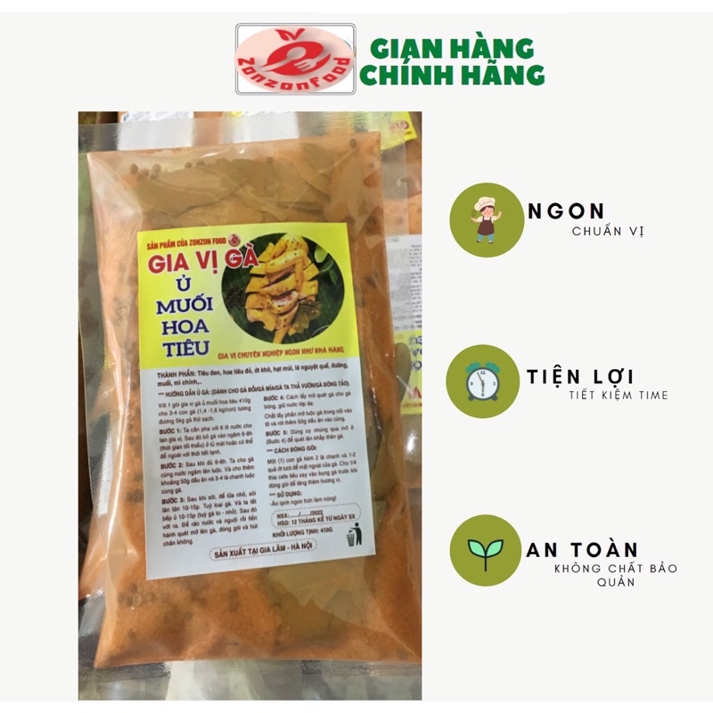 Gia vị ủ muối Hoa Tiêu chuẩn vị,siêu ngon cho gà,chân gà,tai heo,bắp giò,móng heo,…