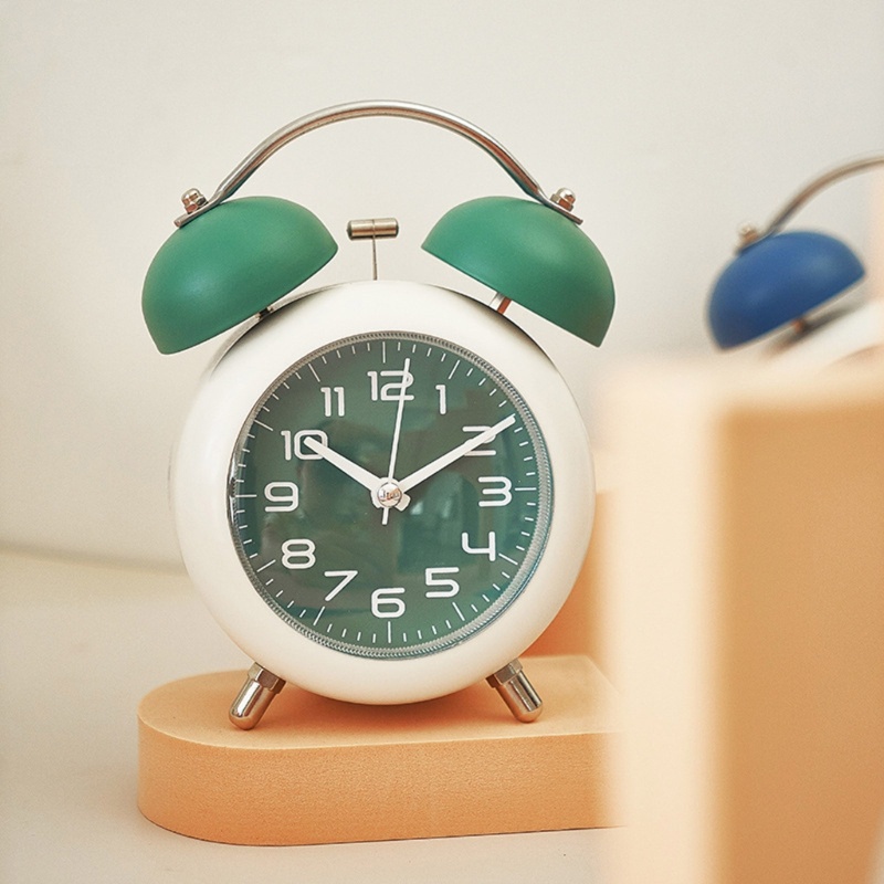 Đồng Hồ Báo Thức Hai Chuông Bằng Kim Loại Sáng Tạo
