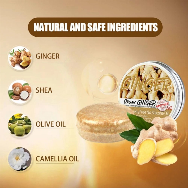 1 Xà Phòng Gừng Dưỡng Ẩm Kích Thích Mọc Tóc Nhanh Chóng Cho Nam Và Nữ