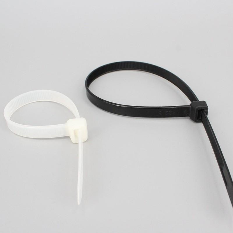 Bịch 100 Sợi Dây Rút Nhựa Màu Trắng Và Đen, Dài 10cm, 20cm