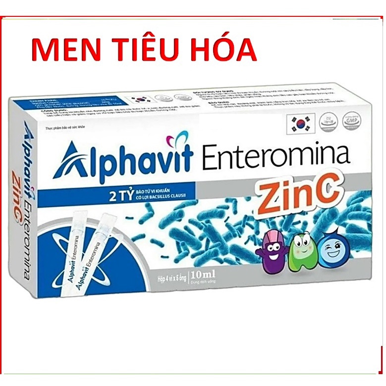 Men Tiêu Hóa Alphavit Enteromina Zin C Bổ Sung 2 Tỷ Lợi Khuẩn, Cải Thiện Hệ Vi Sinh Đường Ruột, Giảm Rối Loạn Tiêu Hóa,