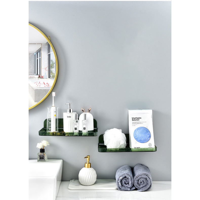 Kệ Đựng Mỹ Phẩm Treo Tường Không Cần Đục Lỗ Tiện Dụng Cho Nhà Bếp / Phòng Tắm