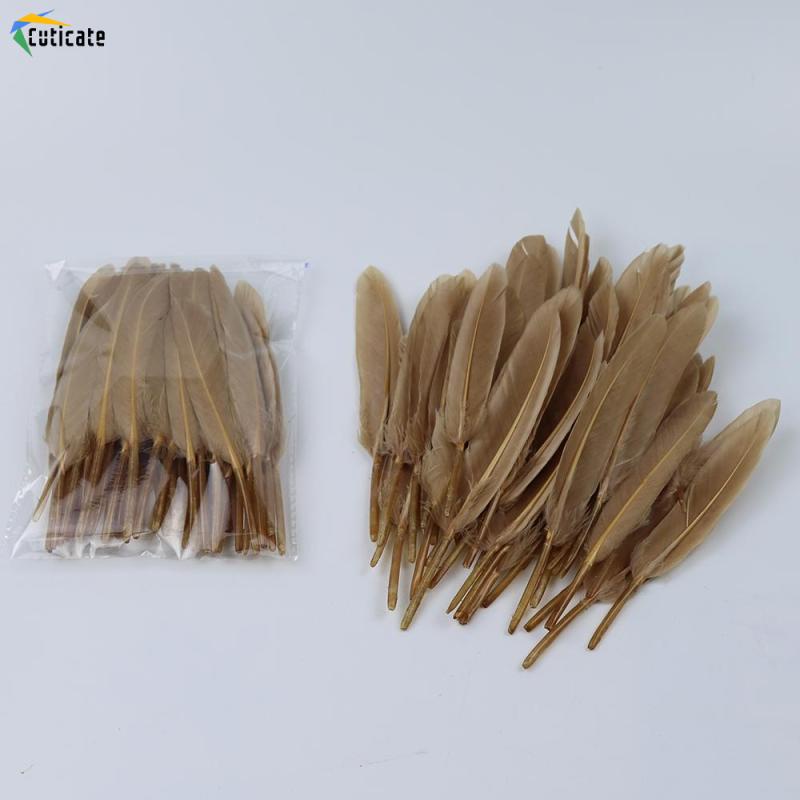 50 Cái / lốc Lông Ngỗng Tự Nhiên 10-15cm Cho Hàng Thủ Công Mũ Trang Trí Cà Phê