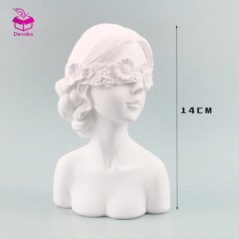 Ma-nơ-canh trưng bày trang sức Devoko bằng nhựa nghệ thuật điêu khắc cho bông tai/ vòng cổ