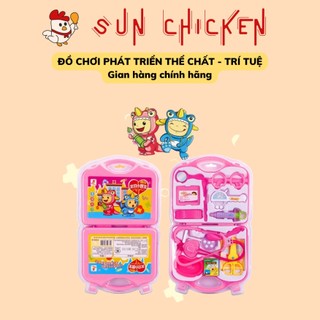 Bộ vali đồ chơi khám bệnh trẻ em nghề nghiệp bác sĩ nhiều chi tiết, siêu xịn dành cho bé tập làm bác sĩ