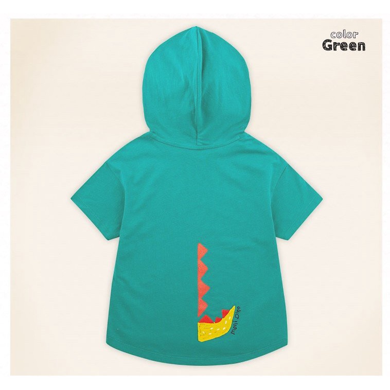 Bộ khủng long có mũ xanh vàng cho bé trai BMO002