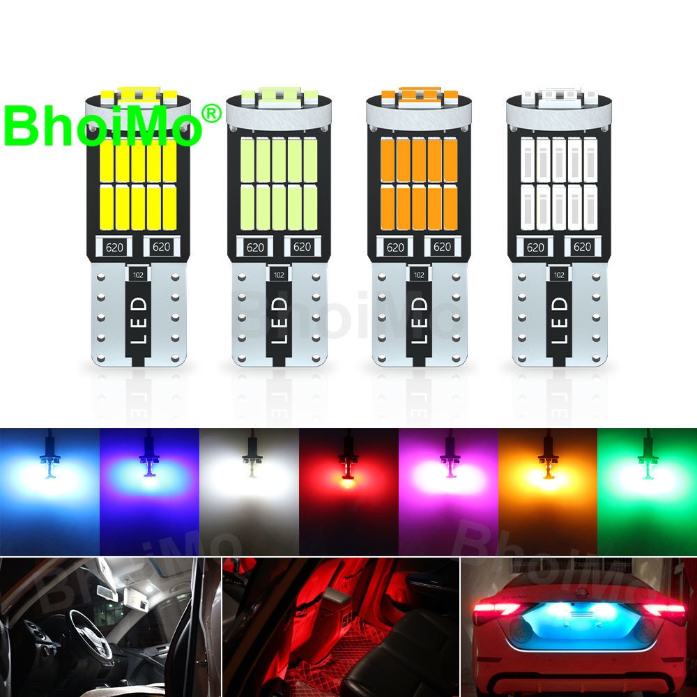 Bóng Đèn LED T10 W5W T5 W3W 7SMD 194 168 26smd 4014 DC12V Gắn Bảng Điều Khiển Dành Cho Xe Hơi Xe Máy