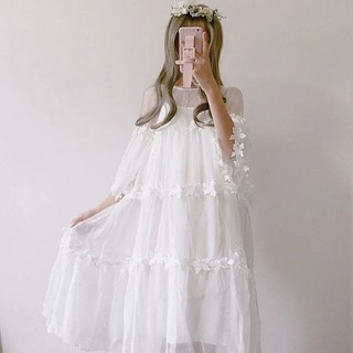[ORDER] Váy trắng lolita siêu đẹp
