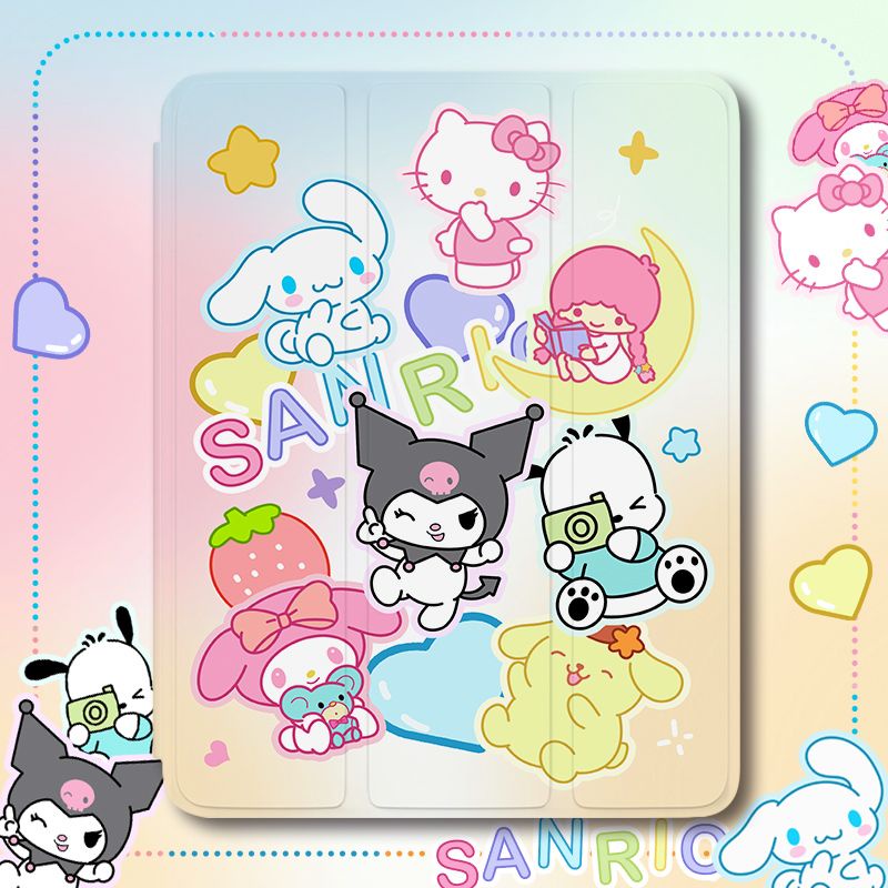 Sanrio Ốp Máy Tính Bảng pc Có Ngăn Đựng Bút Cho ipad gen8 gen9 gen10 air5 air4 air1 / 2 Mini 4 5 ipad pro 2021