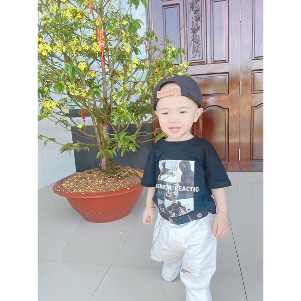🔥thanh lý siêu rẻ🔥 áo thun đen gen z cho bé