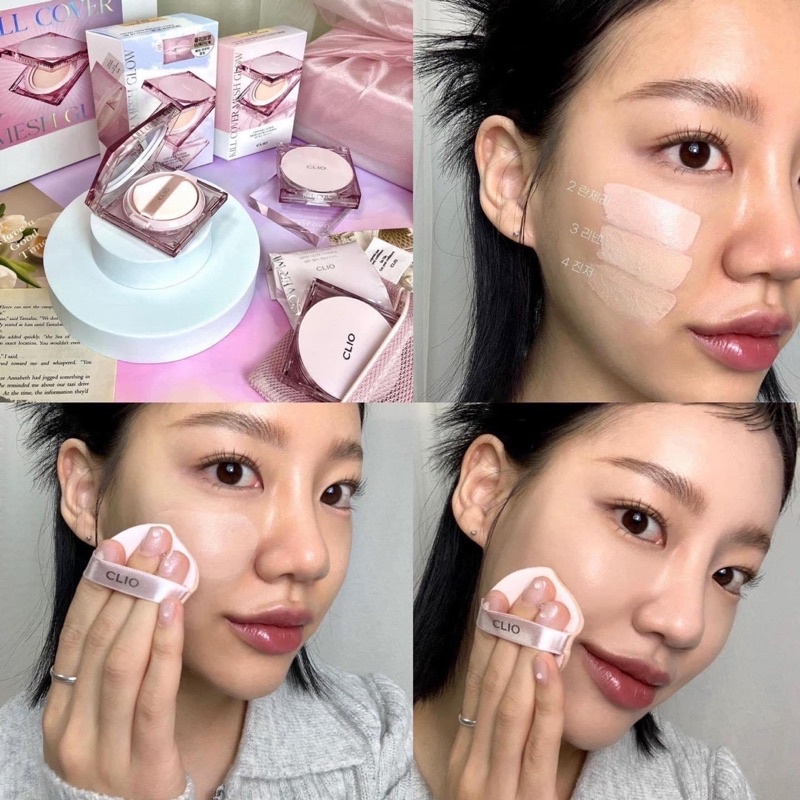PHẤN NƯỚC CLIO MESH GLOW CUSHION kèm lõi LAMII BEAUTY