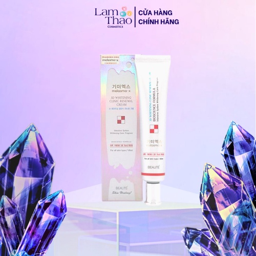 Kem Dưỡng Nám Tàn Nhang Melasma-x 3D Whitening Clinic Renewal 40ml