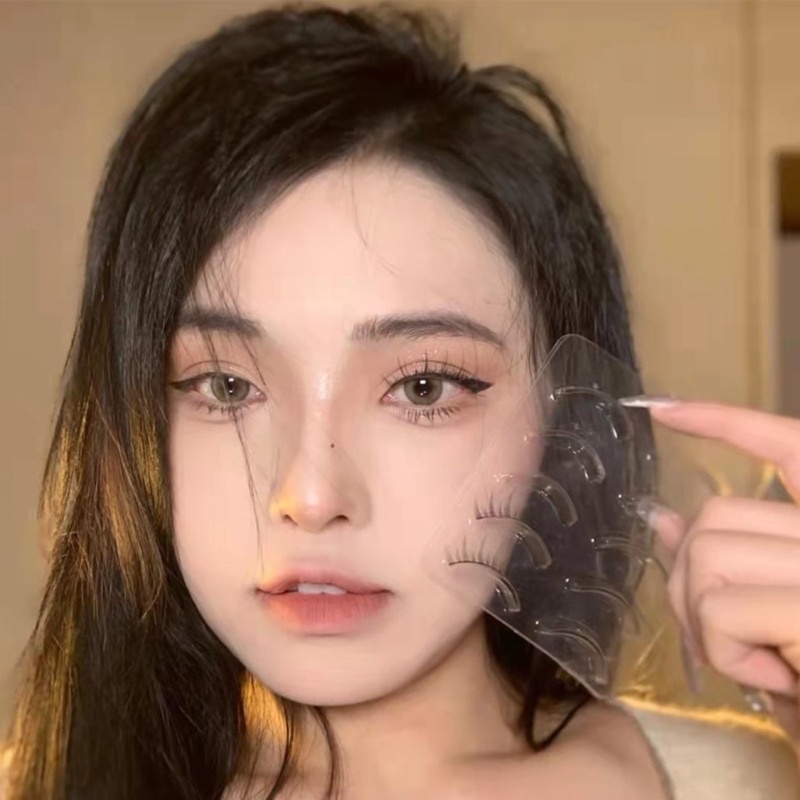 Set 5 Cặp Lông Mi Giả 3D Trong Suốt Phong Cách Hàn Quốc