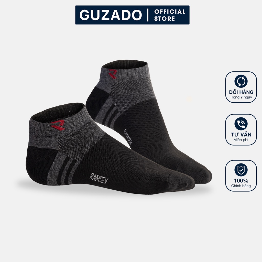 Tất nam cổ ngắn GUZADO kháng khuẩn,chống ra mồ hôi RSP201