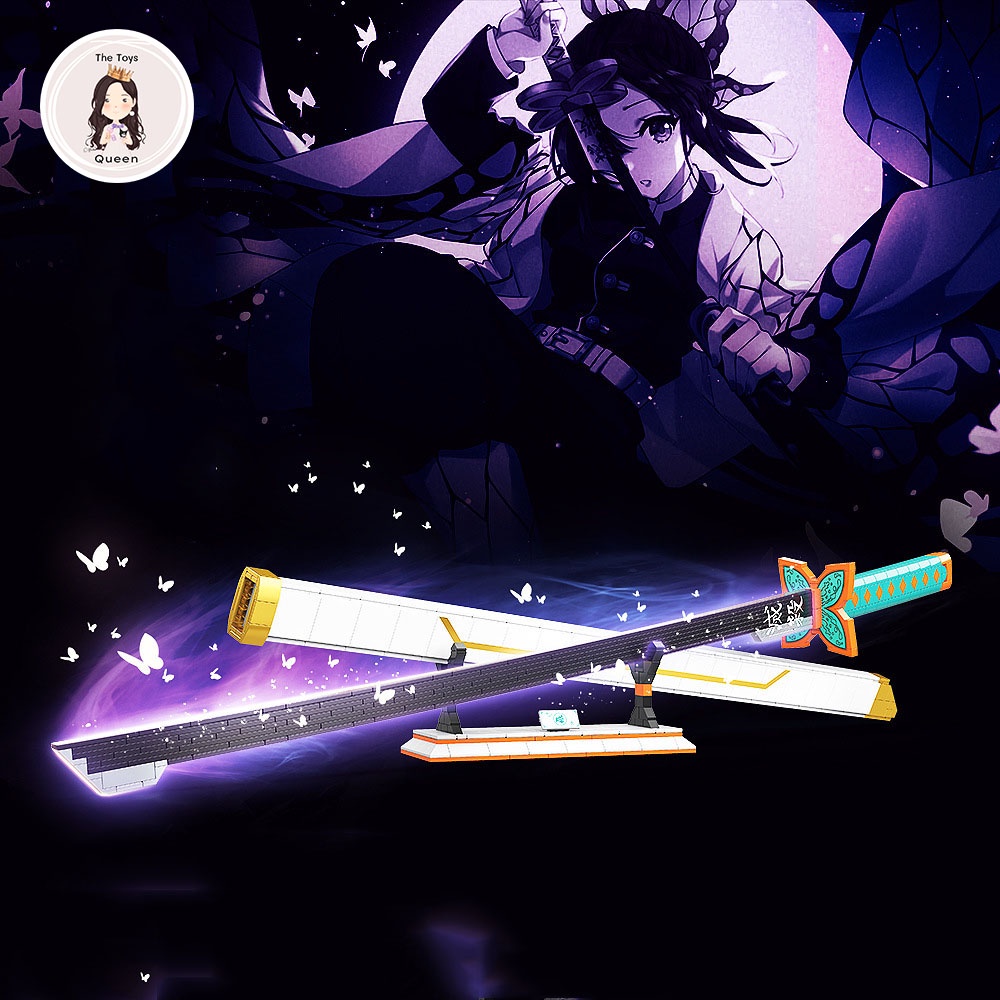 Đồ Chơi Lắp Ráp Kiểu LEGO Mô Hình Kiếm Kanata Nhật Luân Kiếm Của Trùng Trụ Shinobu Kocho Trong Kimetsu no Yaiba No.723