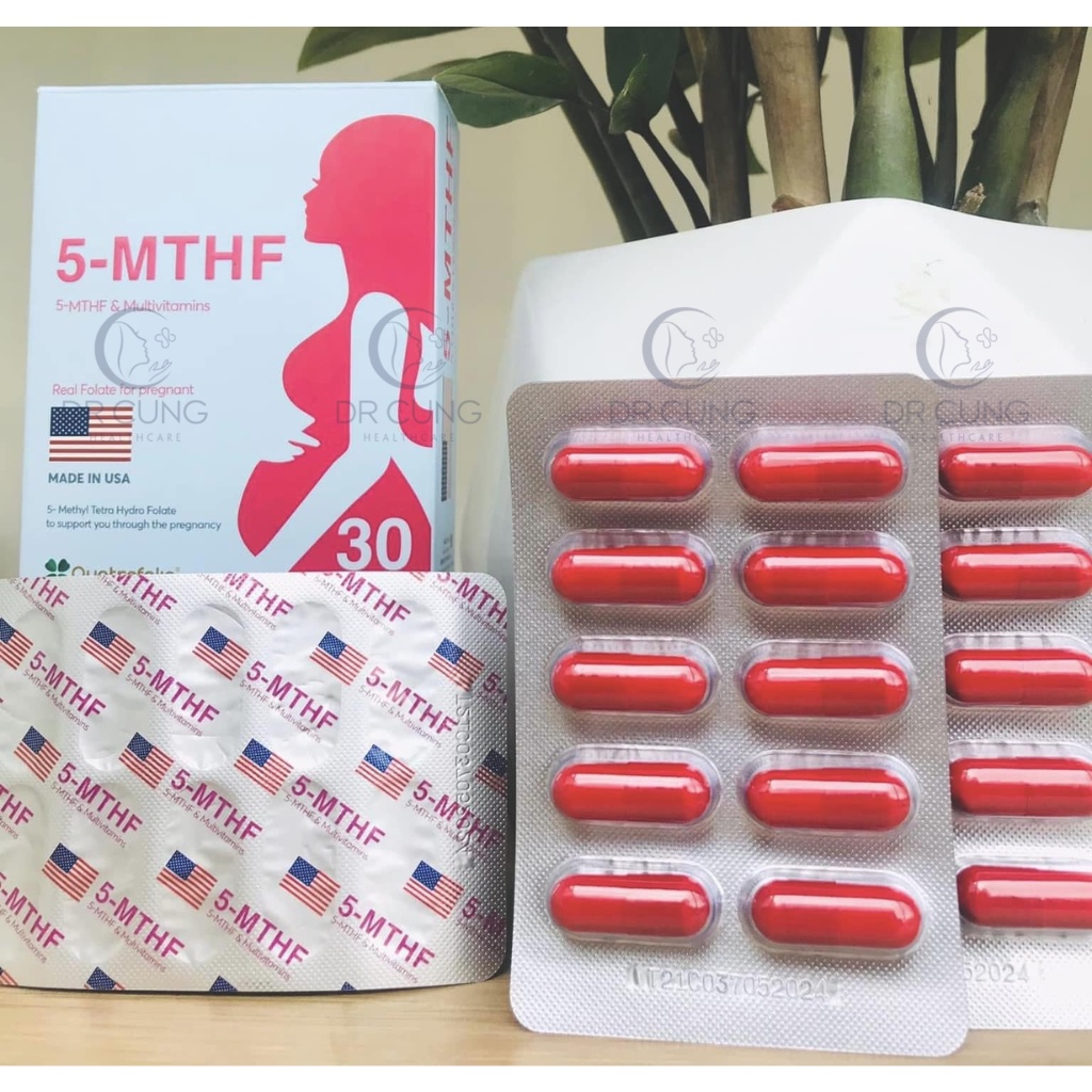 Bác Sĩ Cung 5-MTHF - Bổ Sung Folate, Vitamin, Bổ Trứng, Tăng Khả Năng Sinh Sản, Ngăn Dị Tật Thai Nhi (30/ 60 Viên)