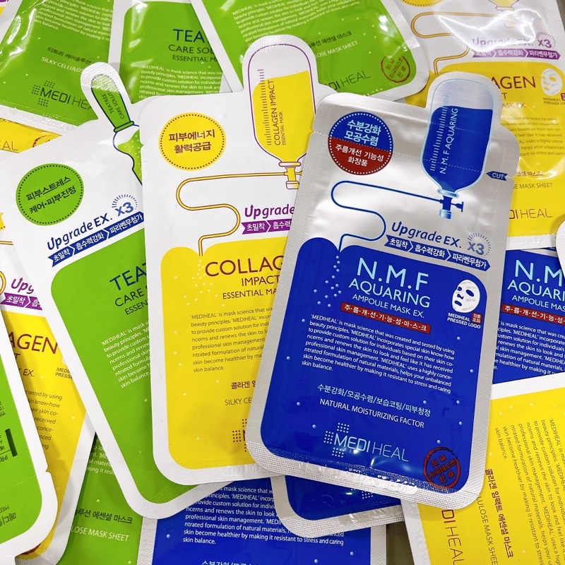 Mặt Nạ Mediheal ❣️FREESHIP❣️ Essential Teatree /Collagen / Aquaring Cấp Nước.