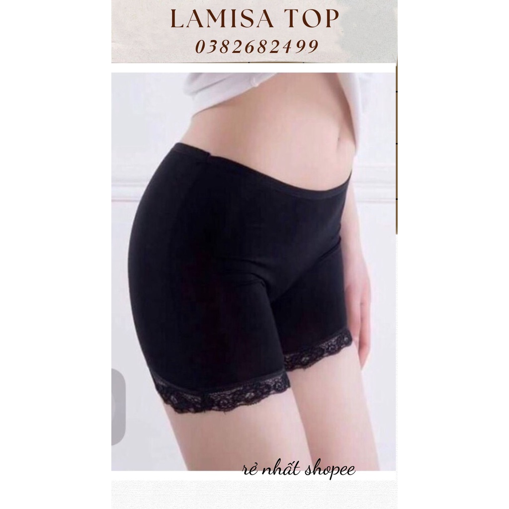 Quần mặc Váy COTTON Chân Ren 1820